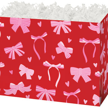 Pink Bows Folding Gift Box Large