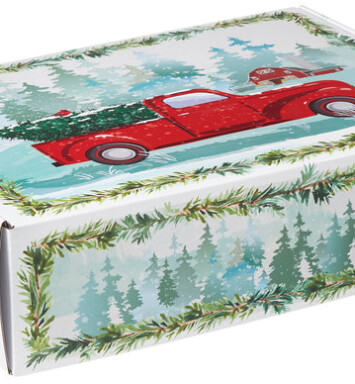 12x9x3 Farmhouse Christmas Decorative Mailer