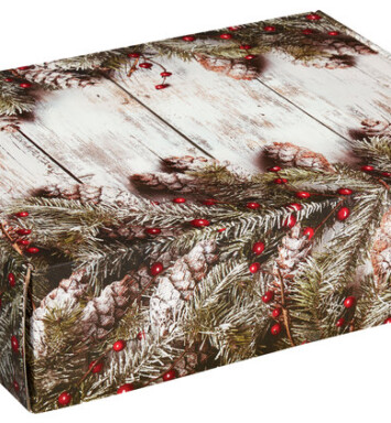 12x9x3 Rustic Winter Decorative Mailers