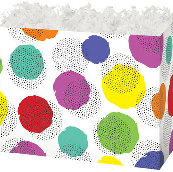 Folding Gift Box with dynamic dots on it