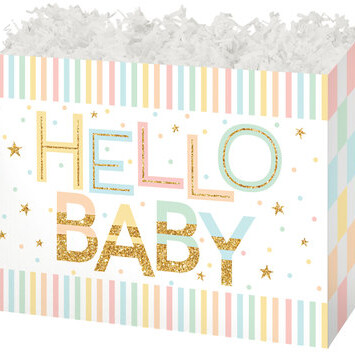 Folding Gift Box Hello Baby
