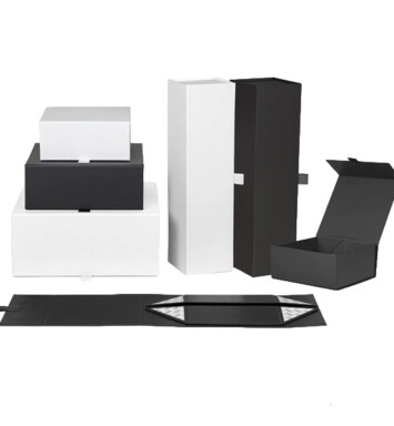 Geneva Magnetic Gift Boxes in white and black