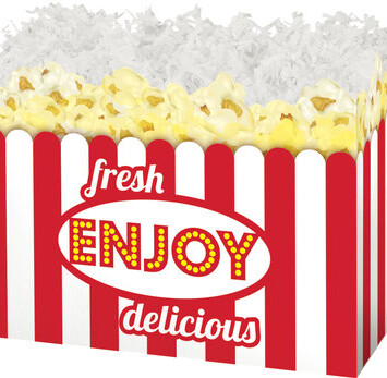 Folding Gift Box that looks like a popcorn box