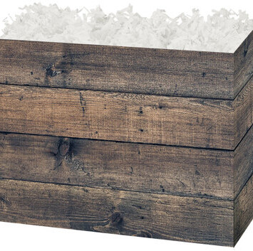 Folding Gift Box that looks like Rustic Wood