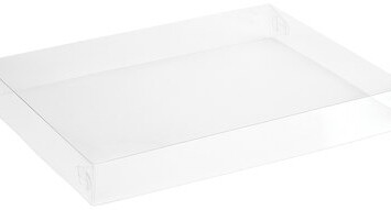 Decorative Trays - Clear Lid 12x9x1.5