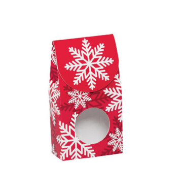 Red Snowflake Gourmet Window Grab Box