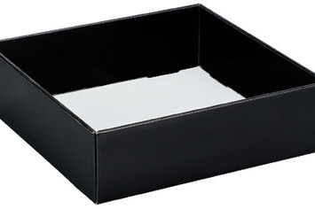 Black 10x10x3 Decorative Tray