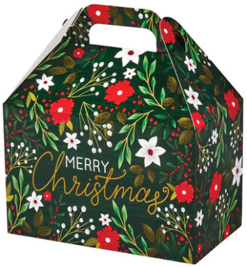 Botanicle Christmas Med Gable Box