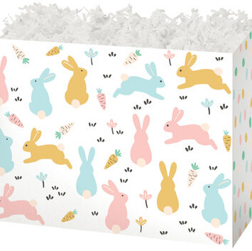 Bunny Hop Folding Gift Basket Box