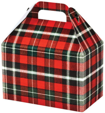 Christmas Plaid Med Gable Box