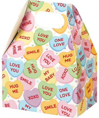 Conversation Hearts Mini Gable Box