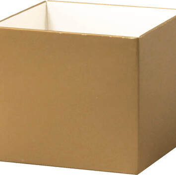 Deluxe Gourmet Gift Box gold 4x4x3.5