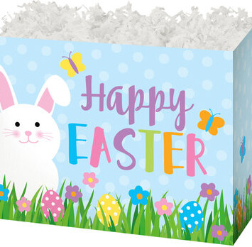 Happy Easter Folding Gift Basket Box
