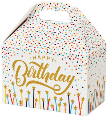 Happy Birthday Stars med gable box