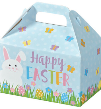 Happy Easter Party Favour Gable Box