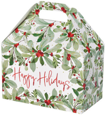 Holiday Berries Med Gable Box