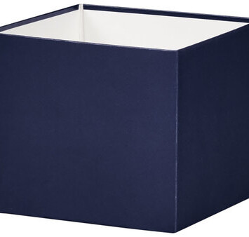 navy Blue Gourmet Gift Box Black 4x4x3.5