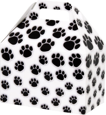 Paw Prints Med Gable Box