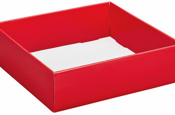 Red 8x8x3 Decorative Tray