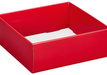 Red 8x8x3 Decorative Tray