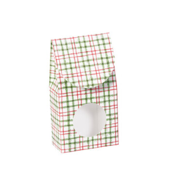 Red and Green Plaid Gourmet Window Grab Box