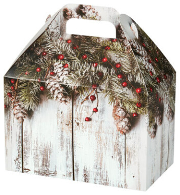 Rustic Winter Med Gable Box
