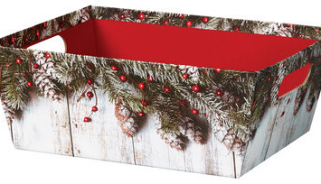 Rustic Winter Market Tray
