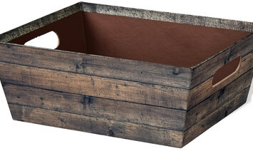 Rustic Wood Market Tray