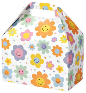 Smiley Flowers Med Gable Box