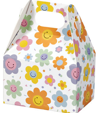Smiley Flowers Mini Gable Box