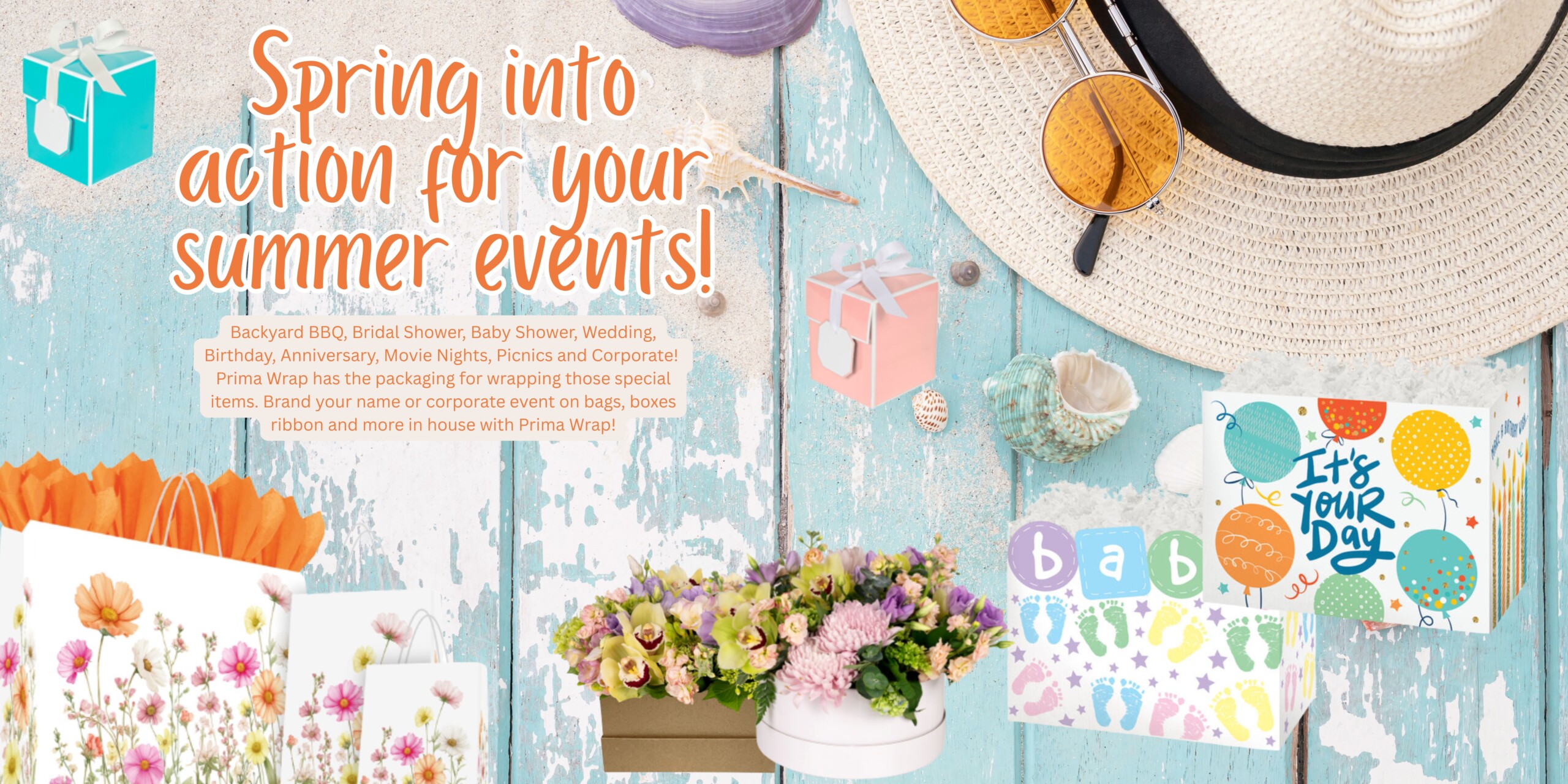 Shop Summer gift packaging